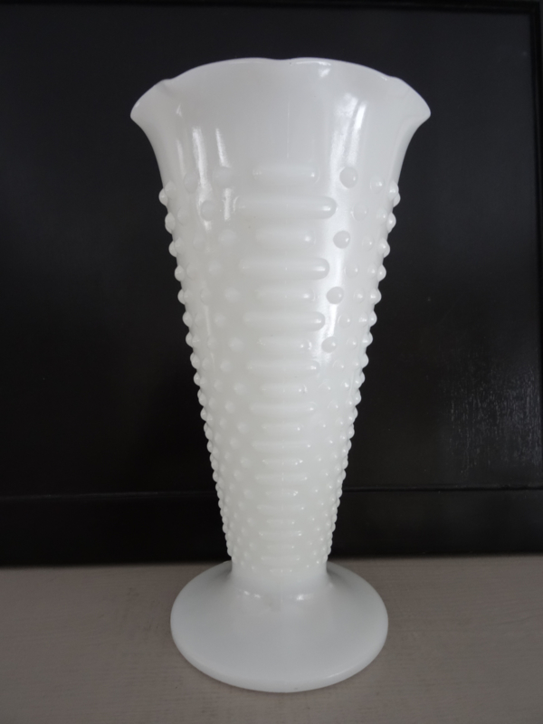 - vintage - wit - glas - melkglas - VERKOCHT | Verkocht | Nova Vidas