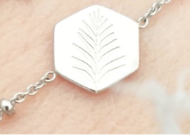 armband leaf - goud