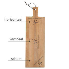 Gepersonaliseerde serveerplank - kies je plank en tekst