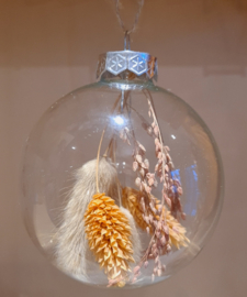 kerstbal met droogbloemen - Groot