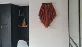 Macrame wandhanger 'CASSIE' (30x60)- lontwol