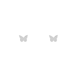 Stud earrings BUTTERFLY - zilver