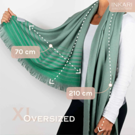 Alpaca pashmina 'nazca' - green