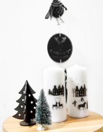 Houten kerst set met kerstbomen