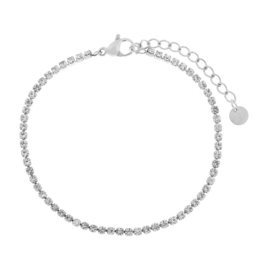 armband steentjes- zilver