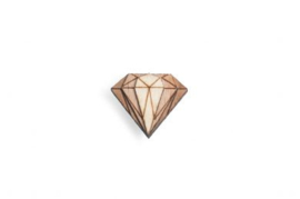 houten speldje - Diamond