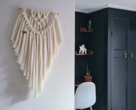 Macrame wandhanger 'ELLA' (60x100)- lontwol