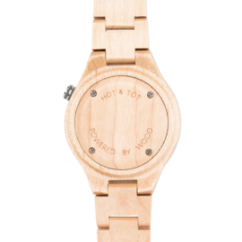 houten horloge van esdoornhout - Faun Hot&Tot