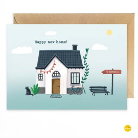 wenskaart - happy new home!