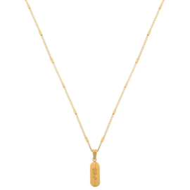 Ketting roos (50 cm) - goud