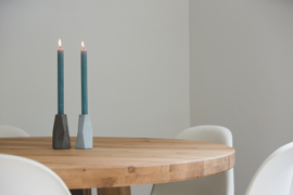 Facet candle holder - beton donkergrijs