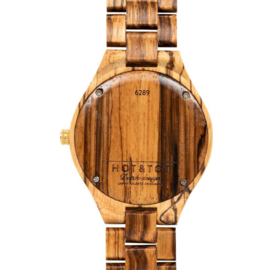 houten horloge met chronograaf - Chronos Hot&Tot