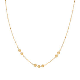 Ketting iconic coins- goud