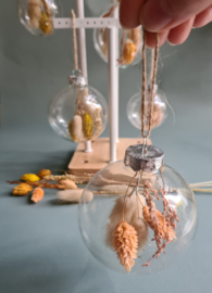 kerstbal met droogbloemen - Groot