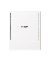 Retroprint poster 15x19cm - geniet