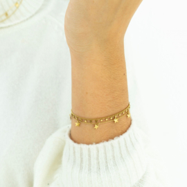 armband tiny stars- goud