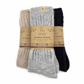 Alpaca sokken 'therapeutic comfort' - charcoal