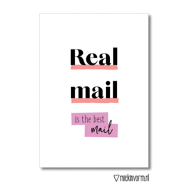 MIEKinvorm kaart A6 - real mail