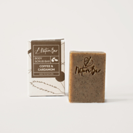 Scrub soap bar - koffie & kaneel