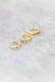 Single old school earcuff - goud