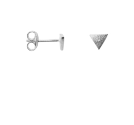 Earring triangle - zilver