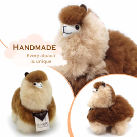alpaca knuffel van echte alpacawol - SMALL