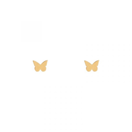 Stud earrings BUTTERFLY - goud