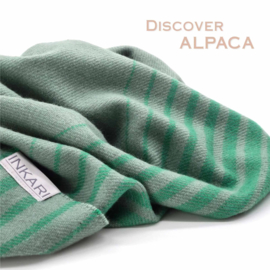 Alpaca pashmina 'nazca' - green