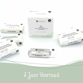 50x losse safety razor scheermesjes -Sharpness 1 - preorder