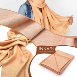 Alpaca pashmina 'nazca' - peach