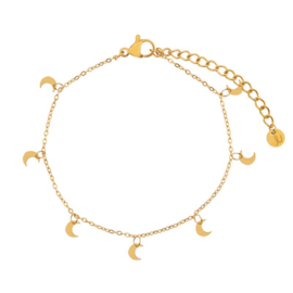 armband moons - goud