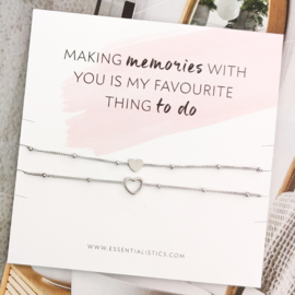 Armband kaart - Making memories with you
