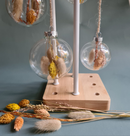 kerstbal met droogbloemen - Groot