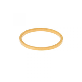 Ring basic recht - goud