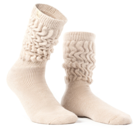 Alpaca sokken 'therapeutic comfort' - sahara