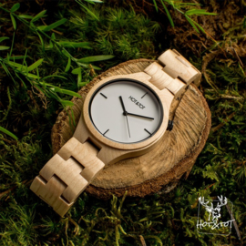 houten horloge van esdoornhout - Yale Hot&Tot