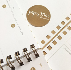 Paper Time planner navulling - projectplanning