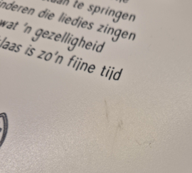 muurcirkel sinterklaas gedicht - 20 cm (licht beschadigd)