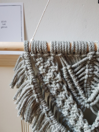 macrame wandkleed - oudgroen