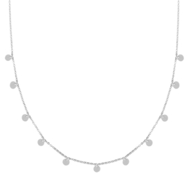 Ketting a lot of coins- zilver
