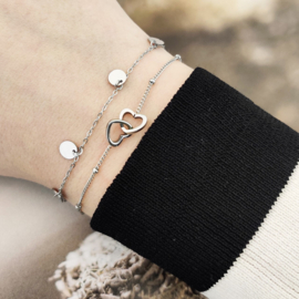 armband coins - zilver