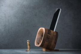 Trobla walnut - akoestische speaker walnoothout