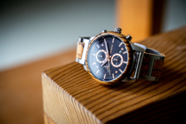 houten horloge met chronograaf - EMPEROR