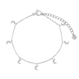 armband moons - zilver