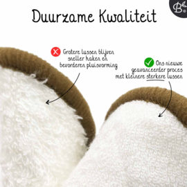 10x witte herbruikbare wattenschijfjes [ 2 laags ] - preorder