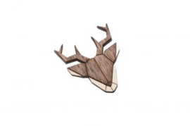 houten broche - Deer