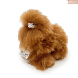 alpaca knuffel 'fluff monster' van echte alpacawol - XS
