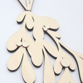 Houten mistletoe XL