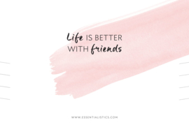 ketting cadeaukaart - Life is better with friends