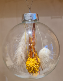 kerstbal met droogbloemen - Groot